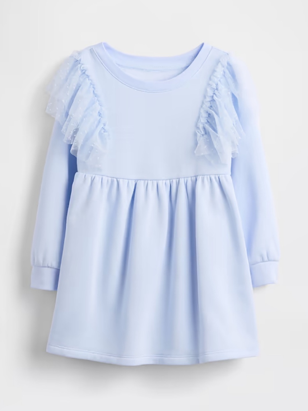 Gap Baby‎ NWT Baby & Toddler Light Blue Tulle Sweatshirt Dress